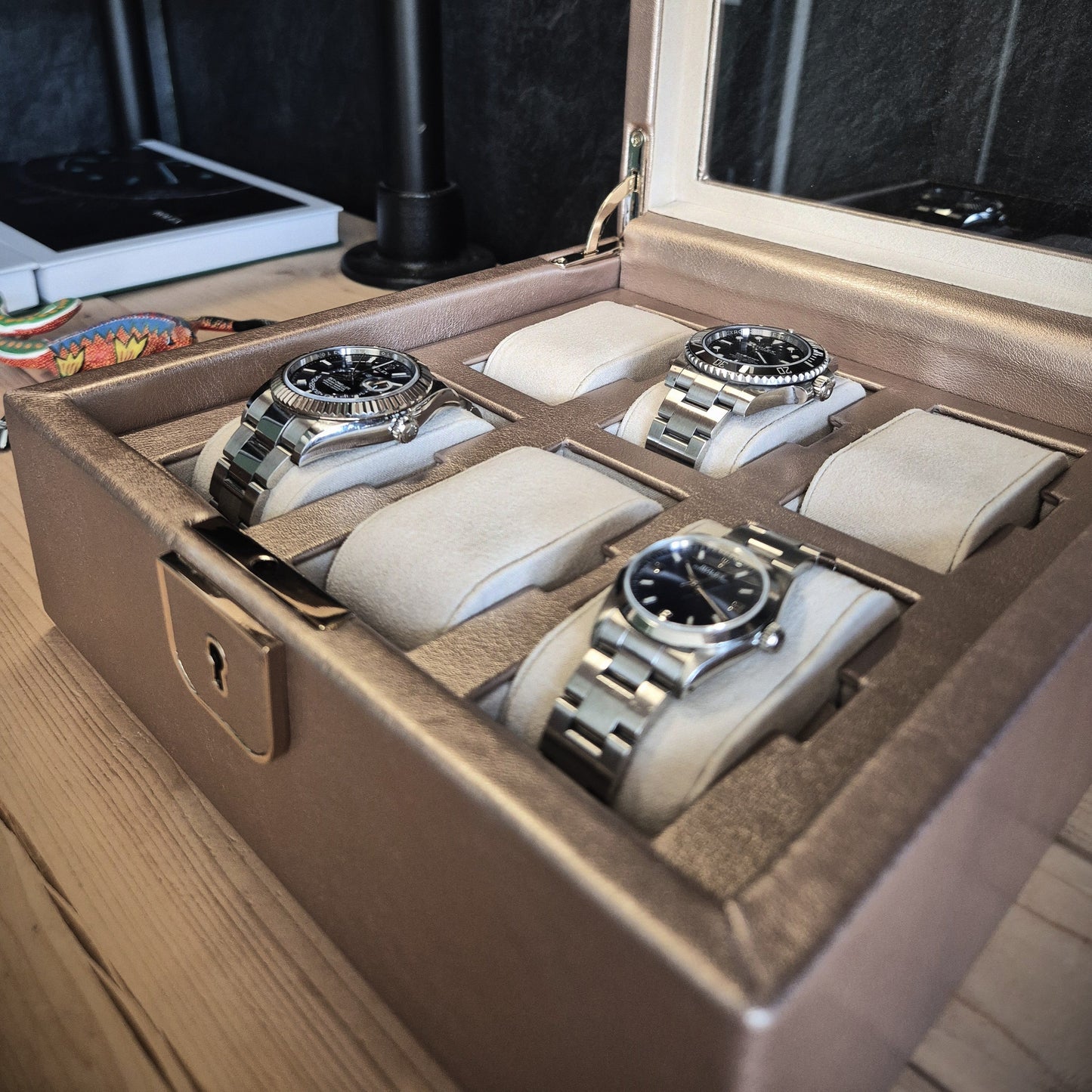 Horlogedoos Palermo 6 horloges Wolf 1834