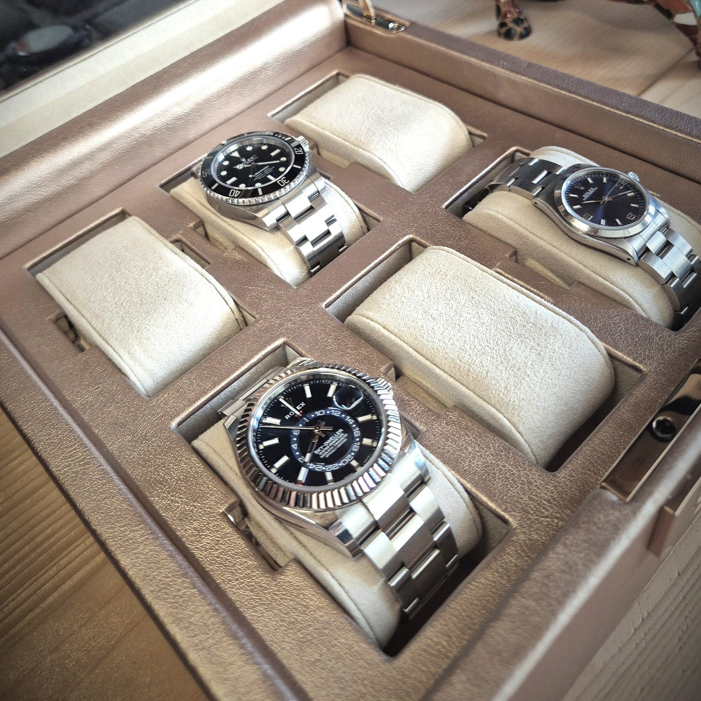 Horlogedoos Palermo 6 horloges Wolf 1834