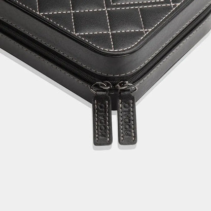 Horloge etui Zwart leder 6 Horloges Modalo - Horlogedoos - Horlogerieshop.nl
