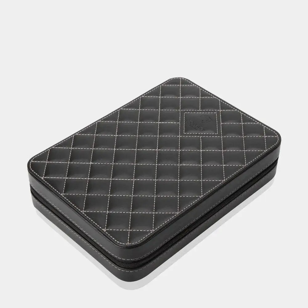 Horloge etui Zwart leder 8 Horloges Modalo - Horlogedoos - Horlogerieshop.nl