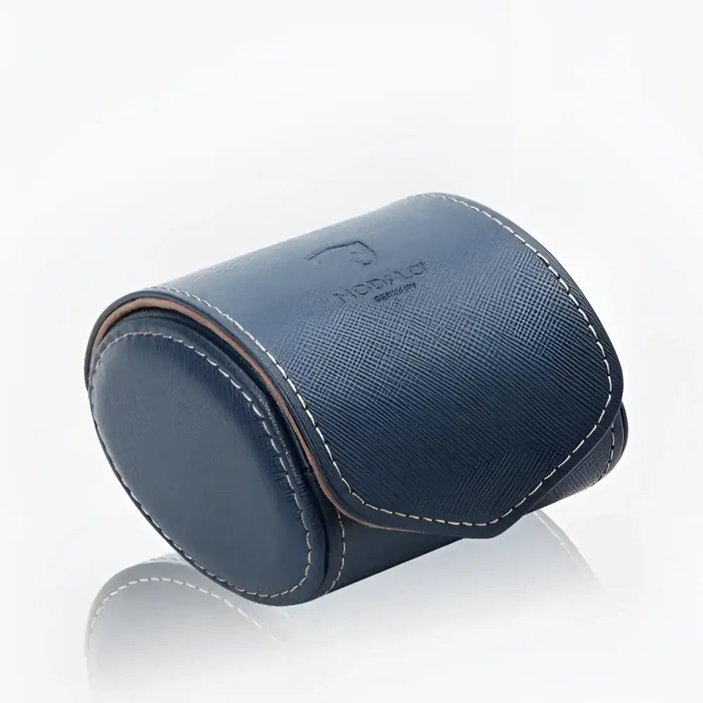 Horloge pouch Blauw leder Modalo - Horlogedoos - Horlogerieshop.nl