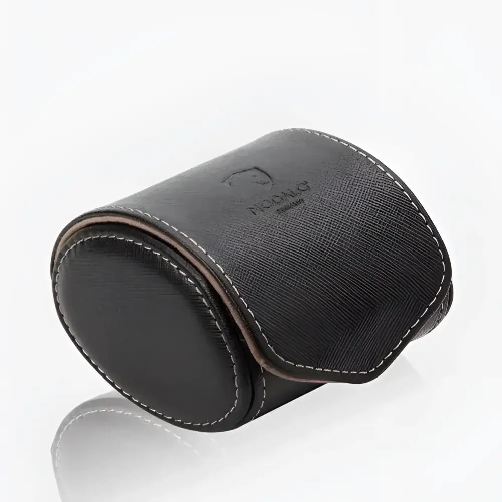 Horloge pouch Zwart leder Modalo - Horlogedoos - Horlogerieshop.nl