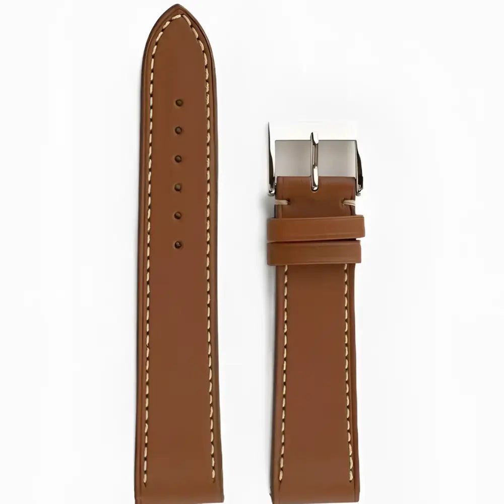 Horlogeband Baranil kalfsleder Terra Brown - Horlogebanden - Horlogerieshop.nl