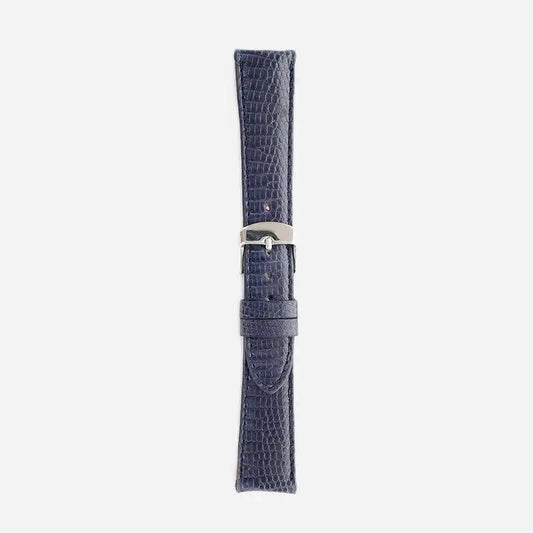 Horlogeband hagedissenleder Dark Indigo Blue - Horlogebanden - Horlogerieshop.nl