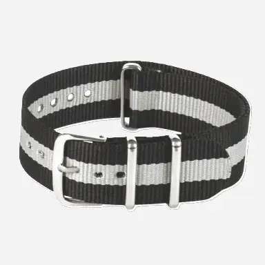 Horlogeband Nato Highway Grey - Horlogebanden - Horlogerieshop.nl