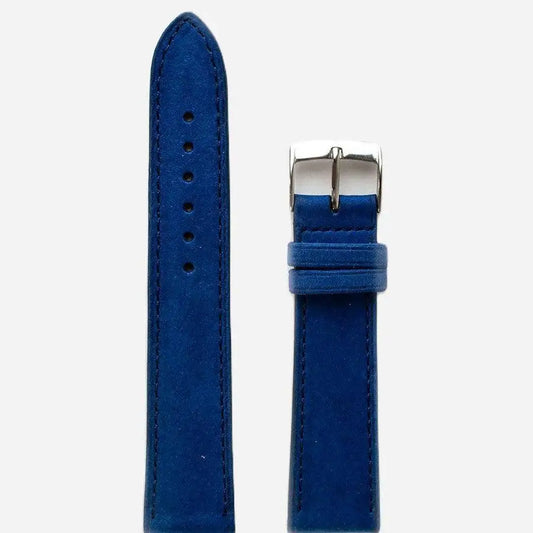 Horlogeband Nubuck stierenleder Portimao Blue - Horlogebanden - Horlogerieshop.nl