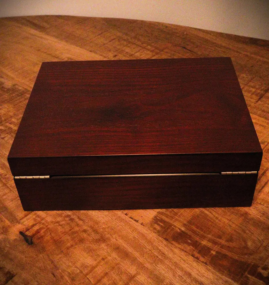 Horlogedoos Bruin Panga hout 8 Horloges - Horlogedoos - Horlogerieshop.nl