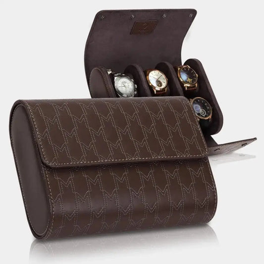 Horlogerol Bruin leder 6 Horloges Modalo - Horlogedoos - Horlogerieshop.nl