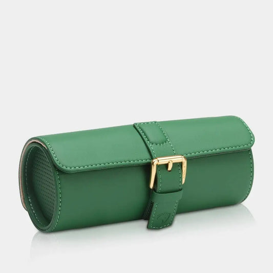Horlogerol Groen leder 3 Horloges Modalo - Horlogedoos - Horlogerieshop.nl