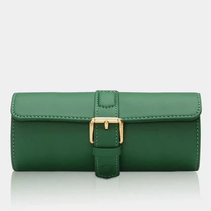 Horlogerol Groen leder 3 Horloges Modalo - Horlogedoos - Horlogerieshop.nl