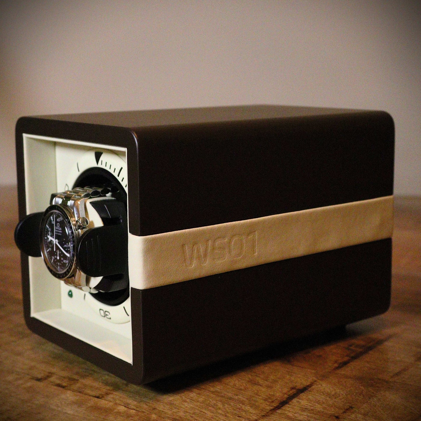 Watch Winder Leder 1 Horloge Leanschi