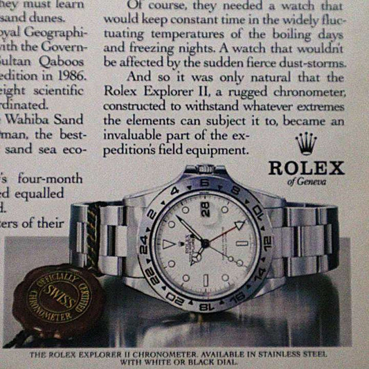 Vintage Rolex Explorer advertentie