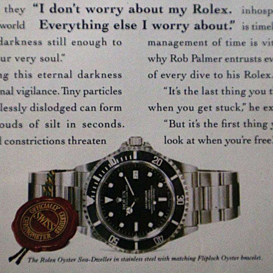 Vintage Rolex Sea-Dweller advertentie