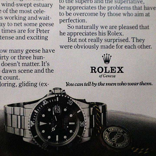 Vintage Rolex Submariner advertentie