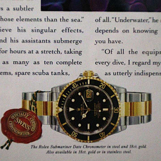 Vintage Rolex Submariner Date advertentie
